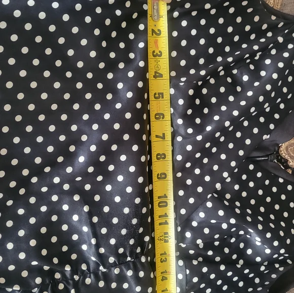 Donna Ricco polka dot Navy dress. Fabulous condition - Picture 7 of 8